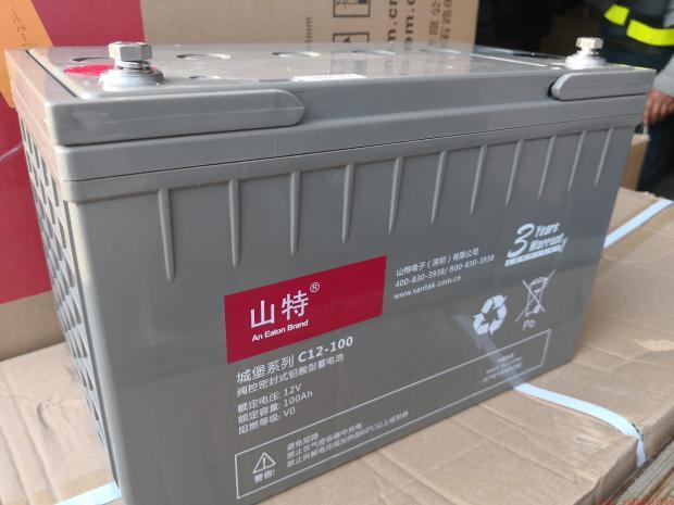 C12-100（12v100AH）深圳山特蓄电池城堡山特电池